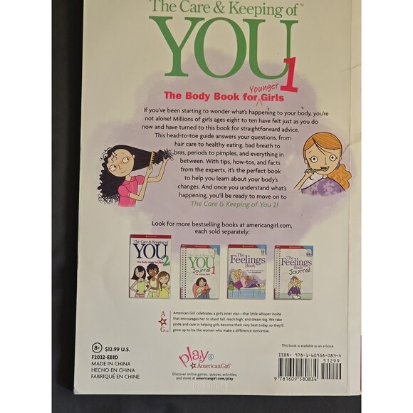 Care and Keeping of You 1 : The Body Book for Younger Girls by Valorie Schaefer - Picture 2 of 9